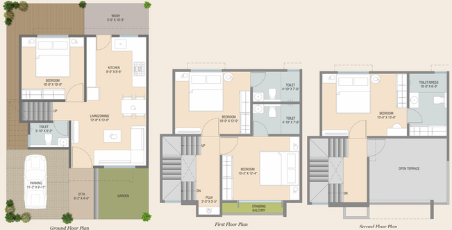 4 BHK House/Villa in Shree Aarna Bungalows in Tarsali, Vadodara - Image 470092