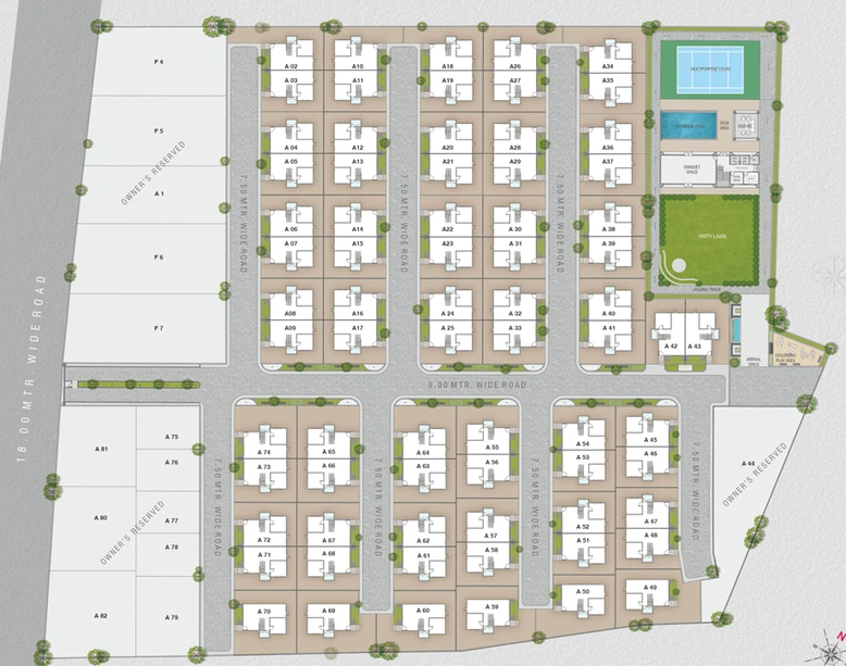 Master Plan of Shree Bouganvilla 108 in Ankhol, Vadodara - Image 38122