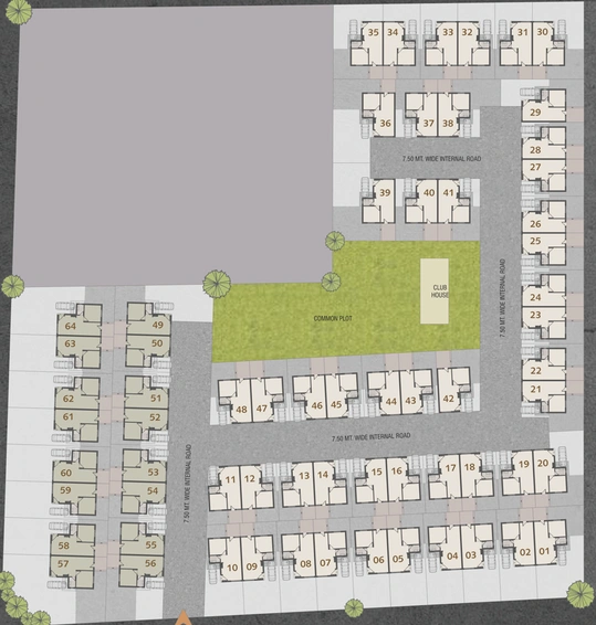 Master Plan of K P Nidhi Bungalows in Kapurai, Vadodara - Image 102960