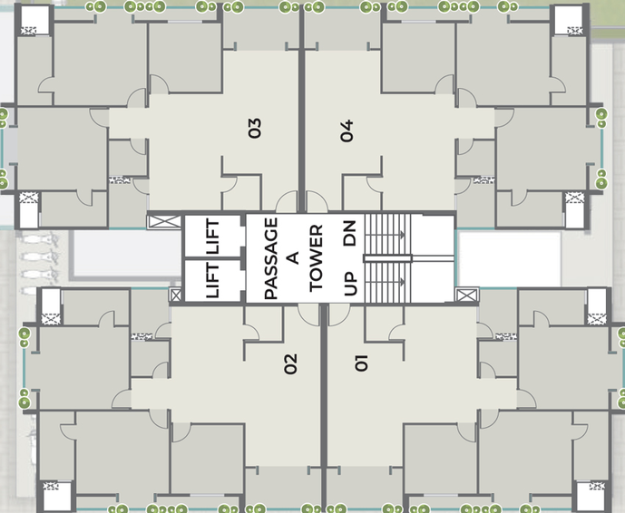 Floor Plan of Raamah Shivaay in Manjalpur, Vadodara - Image 101887