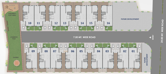 Master Plan of Reva Bungalows in Waghodia Road, Vadodara - Image 103231