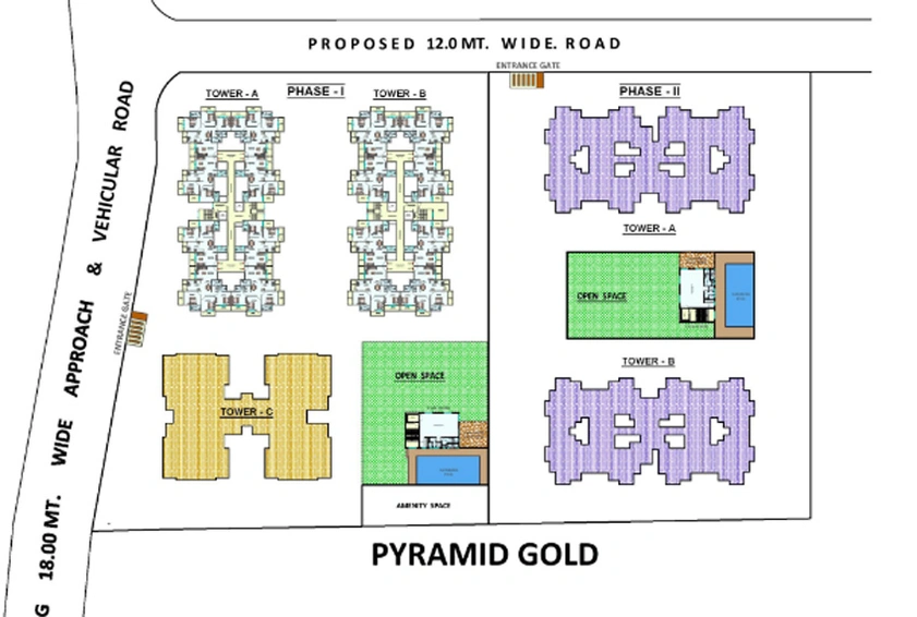 Master Plan of Pyramid Gold in Besa, Nagpur - Image 11869