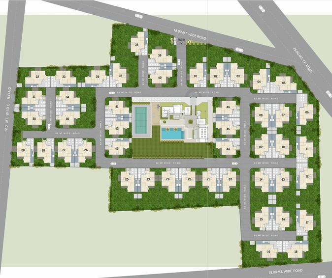 Master Plan of Greenwoods Serenity in Gotri, Vadodara - Image 38399