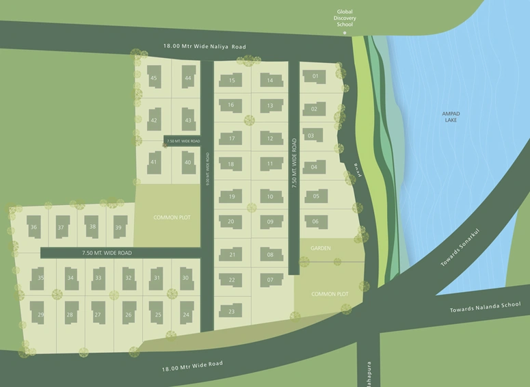 Master Plan of Raamah Eldoraa 45 in Ampad, Vadodara - Image 38456