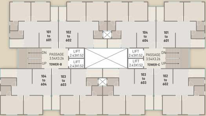 Floor Plan of Bhavani Mudra Elegance in Atladara, Vadodara - Image 38510