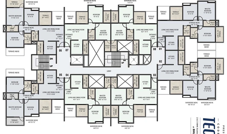 Floor Plan of Neuleaf Lifespace TechD in Bhugaon, Pune - Image 14781