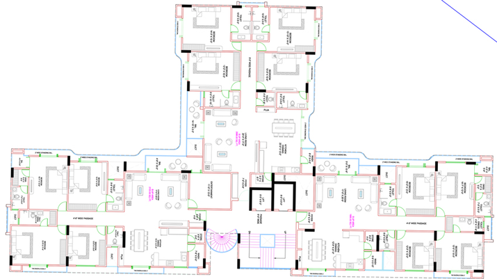 Floor Plan of Vraj Green Leaf Regalia in Gotri, Vadodara - Image 114341