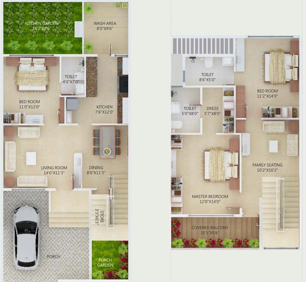 3 BHK House/Villa in SDPL Greens Row House in Wanjari Nagar, Nagpur - Image 423006