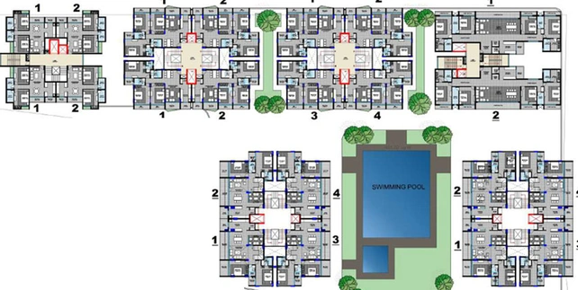 Floor Plan of Manas Ishwari Greens in Rajendra Nagar, Indore - Image 50999