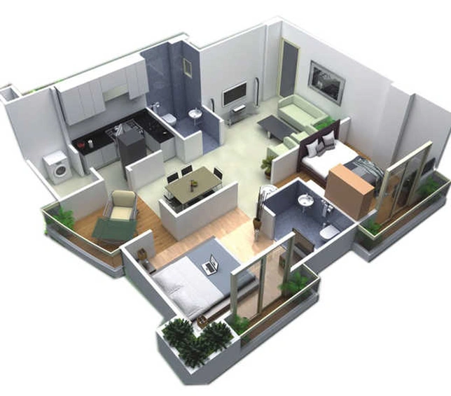 2 BHK Flat in Shikhar Balaji Skyz in Nipania, Indore - Image 195997