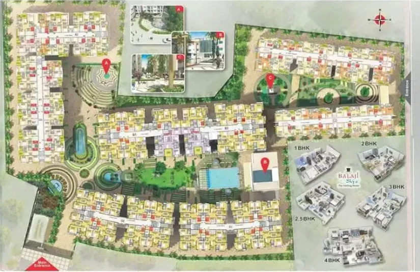 Master Plan of Shikhar Balaji Skyz in Nipania, Indore - Image 542
