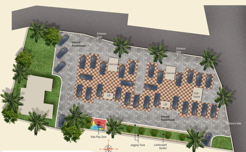 Master Plan of Chandra Marigold Floresta in Mapusa, Goa - Image 101098