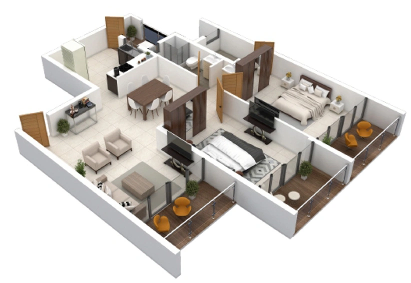 2 BHK Flat in Essen Silver Oaks in Bogmalo, Goa - Image 473281