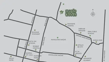 Location of Siddhivinayak Maple Woods - Image 51326