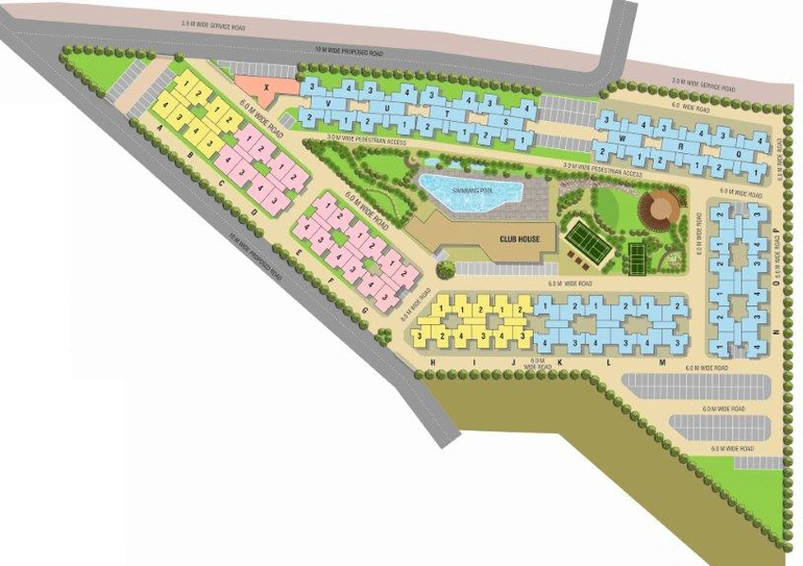 Master Plan of Manglam Casa Amora 3 in Kadamba Plateau, Goa - Image 40308