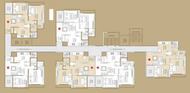 Floor Plan of Shevi Utopia Gold in Moshi, Pune - Image 85310
