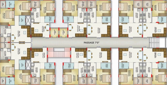 Floor Plan of Universal Orion Sky in Ujjain Road, Indore - Image 51424