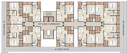 Floor Plan of DR Spring Odyssey in Ujjain Road, Indore - Image 51477