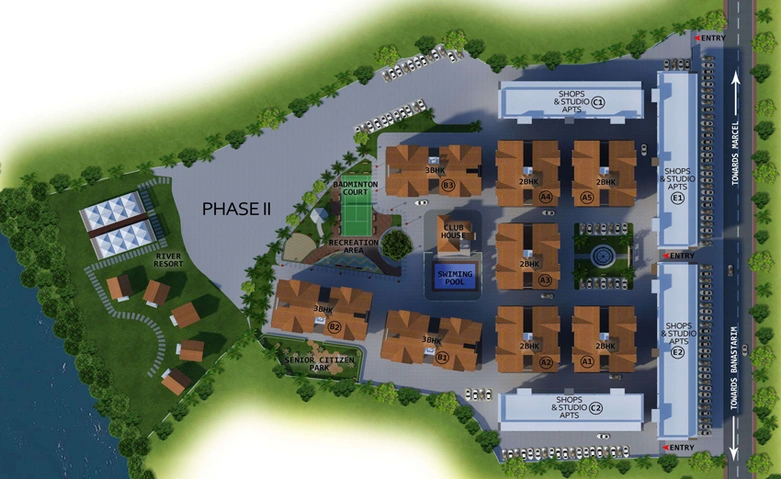 Master Plan of Chamunda River Park in Marcel, Goa - Image 41081
