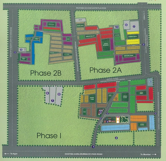 Master Plan of DLF Gardencity in Mangila, Indore - Image 552