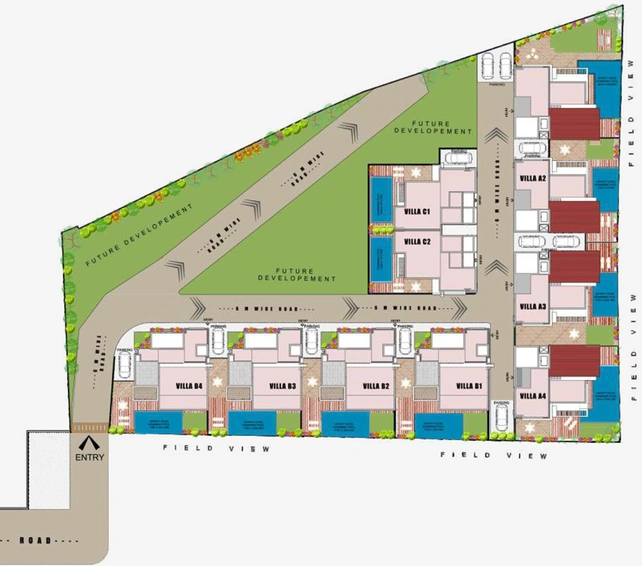 Master Plan of Vilmaris Sunridge in Parra, Goa - Image 41220