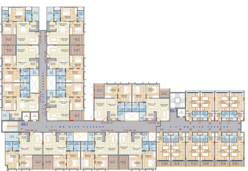 Floor Plan of Man Royal One in Talawali Chanda, Indore - Image 51646