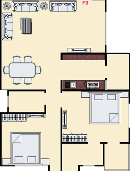 2 BHK Flat in Akruti Lal Bagh in Keshar Bagh, Indore - Image 501869