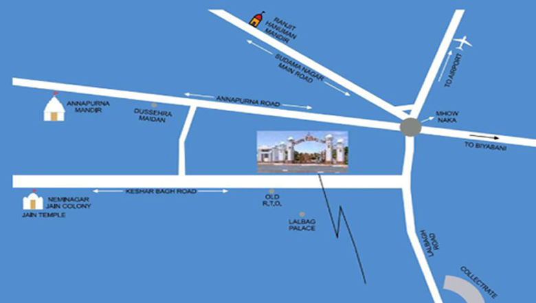 Location of Akruti Lal Bagh in Keshar Bagh, Indore - Image 51671