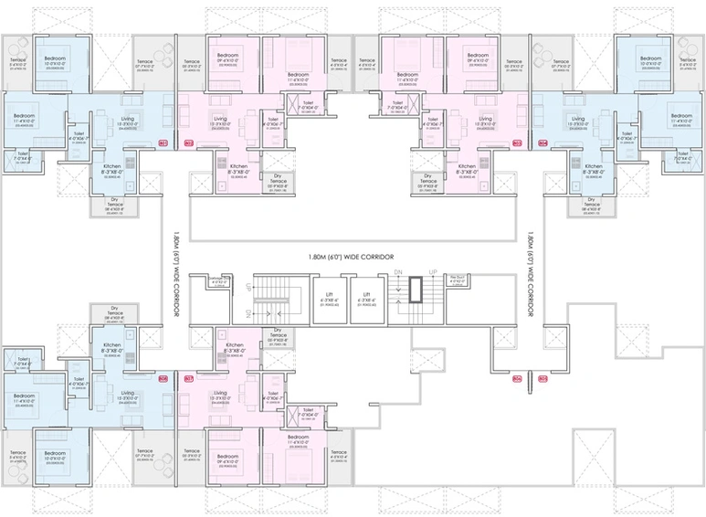 Floor Plan of Yogesh Gandharv Excellence in Moshi, Pune - Image 14865