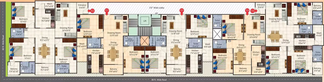 Floor Plan of Tulip Garden in Bypass Road, Indore - Image 51822