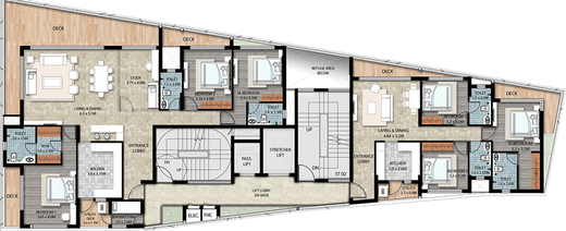 Floor Plan of Priority Anantara Elysian in Panjim, Goa - Image 119106