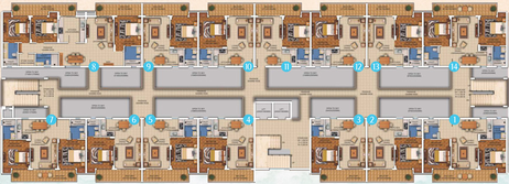 Floor Plan of Veera Prestige in Candolim, Goa - Image 101060