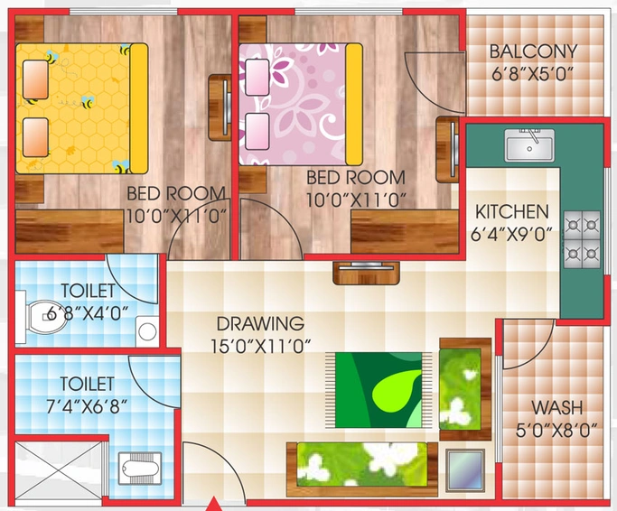2 BHK Flat in Prime Square in Balyakhedi, Indore - Image 502866