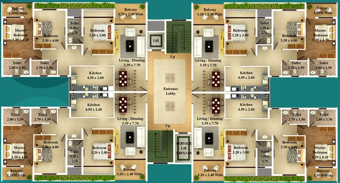 Floor Plan of Rudra Enchanting Greens 2 in Ponda, Goa - Image 41741
