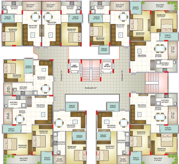 Floor Plan of Universal Orion Galaxy in Ujjain Road, Indore - Image 52231
