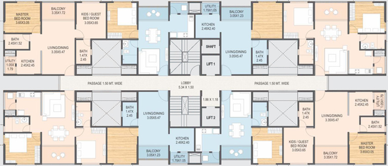 Floor Plan of Gera River Of Joy in Kadamba Plateau, Goa - Image 627