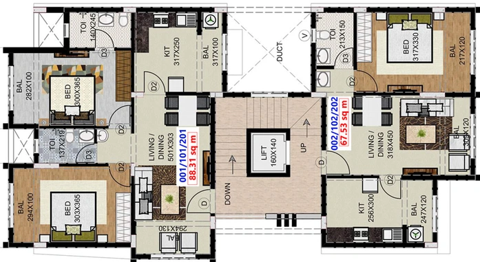 Floor Plan of Prabhudessai Mysa in Margao, Goa - Image 42116