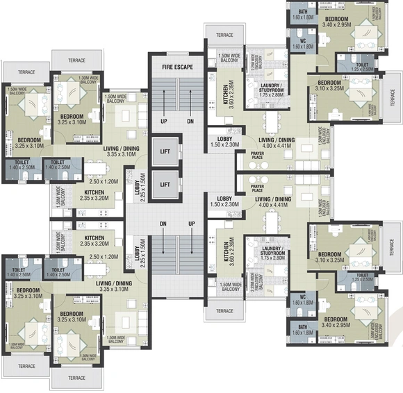 Floor Plan of Devashri Elanza 1 in Margao, Goa - Image 642