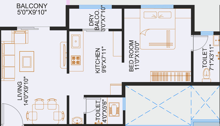 1 BHK Flat in Nexus Atrium in Moshi, Pune - Image 429675