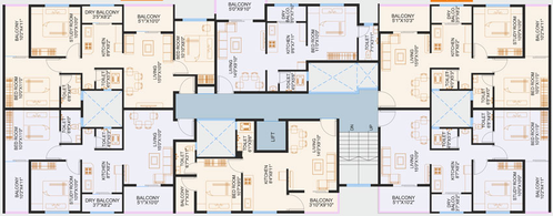 Floor Plan of Nexus Atrium in Moshi, Pune - Image 14933