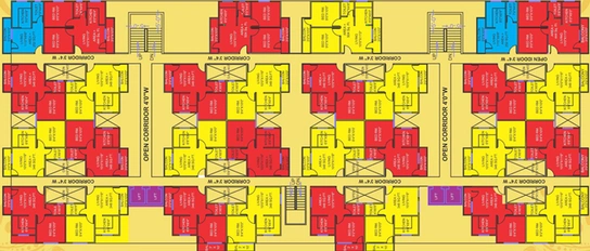 Floor Plan of Sai Pride Homes in Nipania, Indore - Image 52597