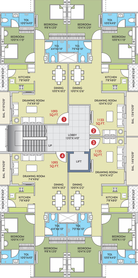 Floor Plan of SS Infinitus in Nipania, Indore - Image 52708