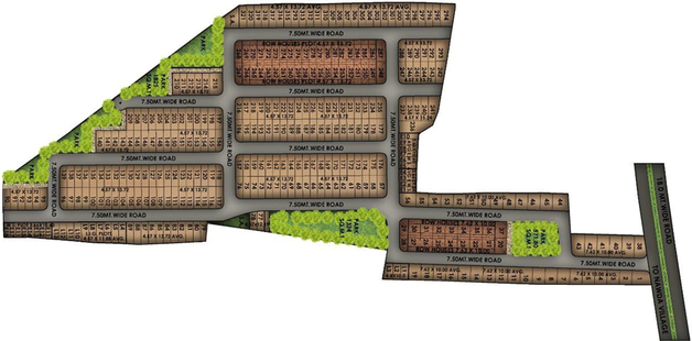 Master Plan of Shree Balaji Vihar in Mhow, Indore - Image 1063