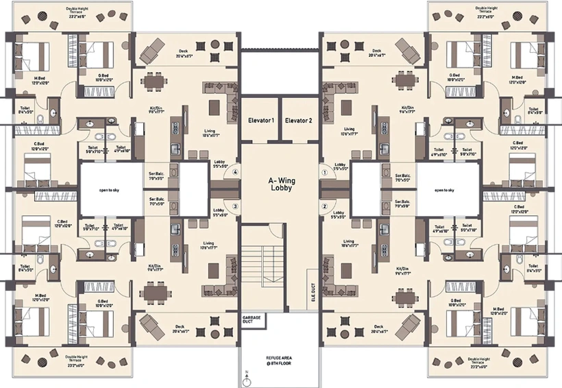 Floor Plan of Patil Prangan in Gangapur Road, Nashik - Image 66944