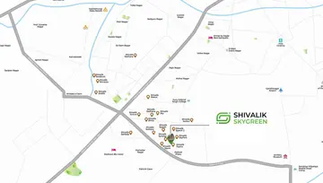 Location of Yogeshwar Shivalik Skygreen - Image 14045