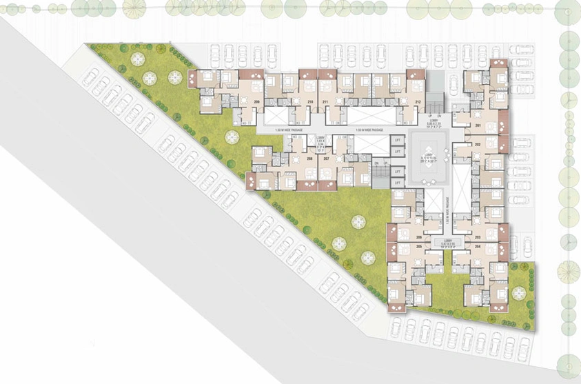 Master Plan of Yogeshwar Shivalik Status in Indira Nagar, Nashik - Image 124177