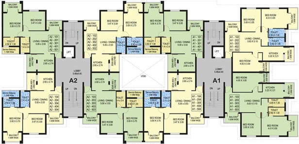 Floor Plan of Raj Enclave in Mapusa, Goa - Image 42590