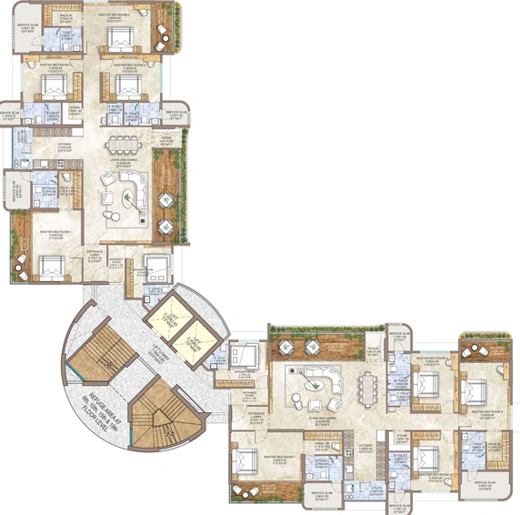 Floor Plan of Antonia The Sky Villa in Govind Nagar, Nashik - Image 14369
