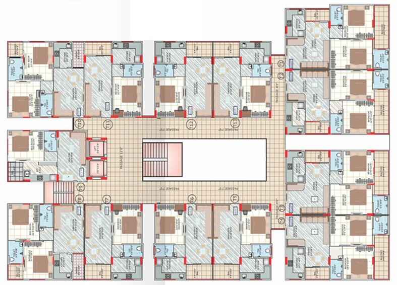 Floor Plan of MM Orion Planet in Ujjain Road, Indore - Image 53083