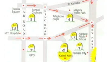 Location of Kalindi Mid Town - Image 53067
